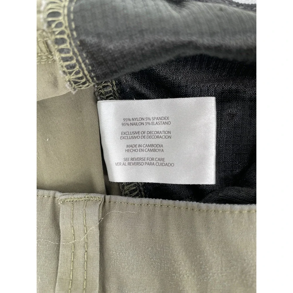 Orvis Tech Pants Mens 36X30 *36x28* Green Outdoor Hiking Water Repellent Stretch